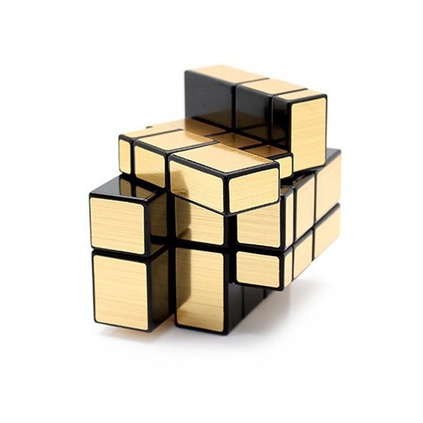 Mirror Gold 3x3x3 Magic Cube Black Base