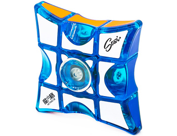 QiYi (MoFangGe) 1x3x3 Fidget Spinner Floppy (Transparent Blue)